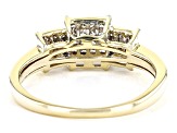 Candlelight Diamonds™ 10k Yellow Gold Cluster Ring 0.35ctw