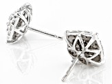 White Diamond 14k White Gold Cluster Stud Earrings 0.50ctw