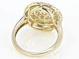 White Diamond 14k Yellow Gold Cluster Ring 1.00ctw