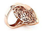 Champagne Diamond 14K Rose Gold Over Sterling Silver 1.75ctw