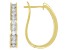 White Diamond 14K Yellow Gold Hoop Earrings 1.00ctw