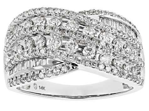 White Diamond 14K White Gold Ring 1.00ctw - DOD214 | JTV.com