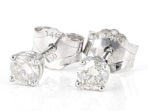 White Diamond 14k White Gold Stud Earrings 0.25ctw