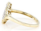 Candlelight Diamonds™ 10k Yellow Gold Cluster Ring 0.55ctw