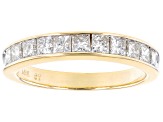 White Diamond 14k Yellow Gold Band Ring 1.00ctw