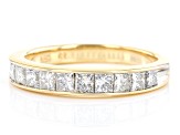 White Diamond 14k Yellow Gold Band Ring 1.00ctw