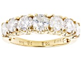 White Diamond 14k Yellow Gold Band Ring 2.00ctw