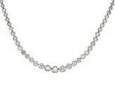 White Diamond 10k White Gold Tennis Necklace 4.00ctw