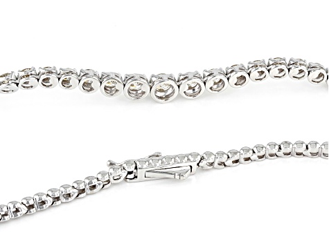 White Diamond 10k White Gold Tennis Necklace 4.00ctw