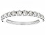White Diamond 10k White Gold Band Ring 0.85ctw