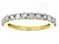 White Diamond 10k Yellow Gold Band Ring 0.85ctw