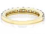 White Diamond 10k Yellow Gold Band Ring 0.85ctw