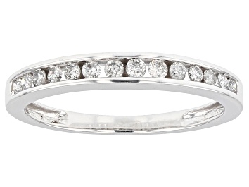 Picture of White Diamond 14k White Gold Band Ring 0.25ctw