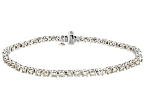 White Diamond 10k White Gold Tennis Bracelet 4.00ctw