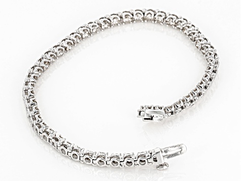 White Diamond 10k White Gold Tennis Bracelet 4.00ctw