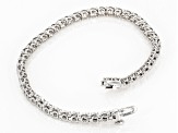 White Diamond 10k White Gold Tennis Bracelet 4.00ctw