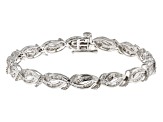 White Diamond 10k White Gold Tennis Bracelet 2.00