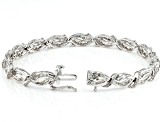 White Diamond 10k White Gold Tennis Bracelet 2.00