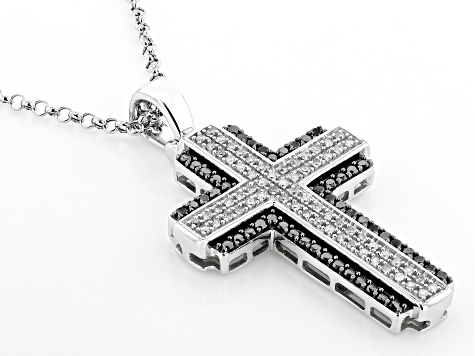 Men's 9ct White Gold Cross Pendant | Buy Online | Free Insured UK Delivery