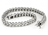 White Diamond 10k White Gold Tennis Bracelet 5.00ctw