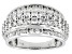 White Diamond 14k White Gold Multi-Row Band Ring 1.50ctw