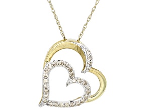 Buy 14K Gold 3D Heart Necklace, Real Gold, Mini Heart Pendant