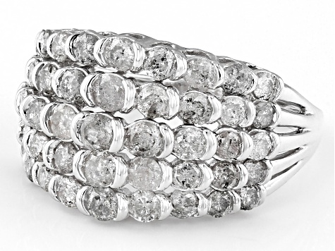 White Diamond 10k White Gold Quad Ring 2.00ctw - DOE396 | JTV