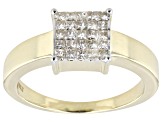 Candlelight Diamonds™ 10k Yellow Gold Cluster Ring 0.45ctw