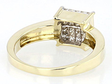 Candlelight Diamonds™ 10k Yellow Gold Cluster Ring 0.45ctw