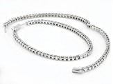 White Diamond 14k White Gold Inside-Out Hoop Earrings 5.00ctw