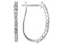 White Diamond 10k White Gold Hoop Earrings 0.25ctw