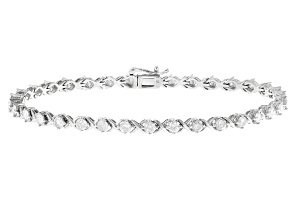 White Diamond 14k White Gold Tennis Bracelet 2.50ctw