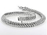 White Diamond 10k White Gold Tennis Bracelet 3.00ctw