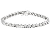 White Diamond 10k White Gold Tennis Bracelet 3.00ctw