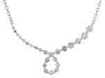 White Diamond 10k White Gold Necklace 0.50ctw