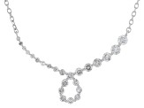 White Diamond 10k White Gold Necklace 0.50ctw