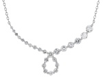 White Diamond 10k White Gold Necklace 1.00ctw