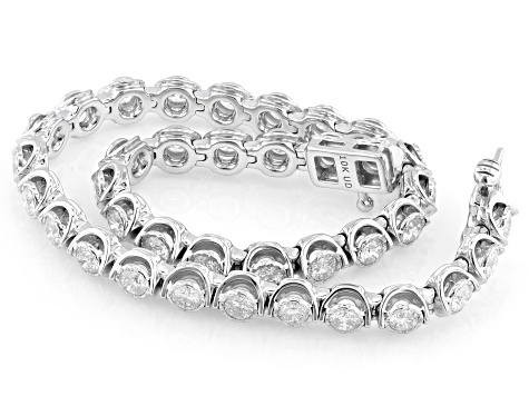 White Diamond 10k White Gold Tennis Bracelet 3.00ctw