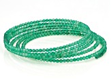 Green Onyx Stainless Steel Beaded Wrap Bracelet.