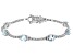 Sky Blue Glacier Topaz Rhodium Over Sterling Silver Bracelet 7.10ctw