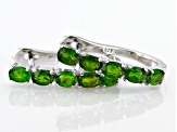 Chrome Diopside Rhodium Over Sterling Silver Earrings 2.00ctw
