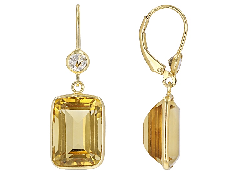 Details about   Oval Faceted Yellow Citrine Dangle Earrings 925 Sterling Silver Jewelry KE3299