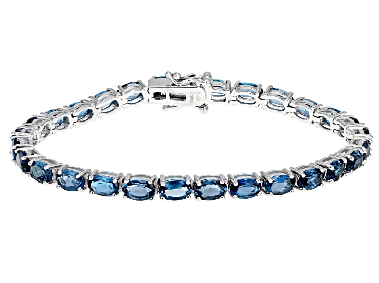 CRAFTD London クラフトロンドン BLUE TENNIS BRACELET 3MM Blue Tennis Bracelet (Silver) 3mm | CRAFTD London