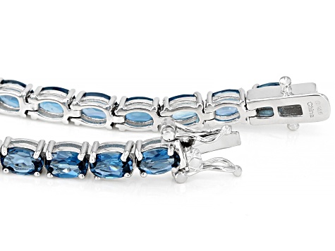 London blue Topaz Bracelet Tennis Bracelet Sterling silver Bracelet Chain Link store London Blue Topaz Multi Stone Bracelet Birthstone November