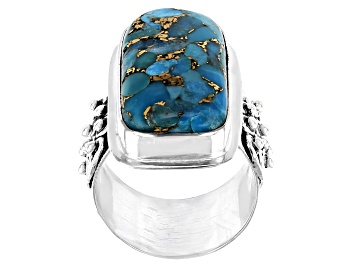 Picture of Blue Composite Turquoise Sterling Silver Ring