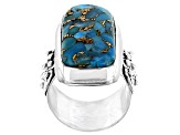 Blue Composite Turquoise Sterling Silver Ring