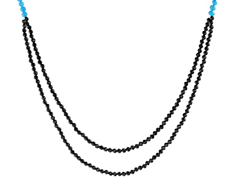 Black Spinel Sterling Silver Necklace
