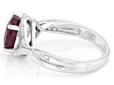 Red Ruby Rhodium Over Sterling Silver Ring 2.35ctw