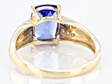 Blue Tanzanite 10K Yellow Gold Ring 1.83ctw
