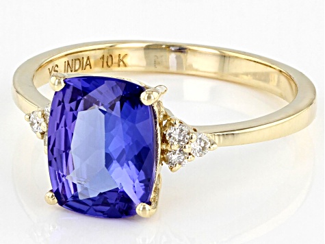 Blue Tanzanite 10k Yellow Gold Ring 2.19ctw - DOK1859 | JTV.com